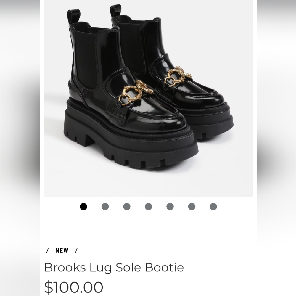 Brooks lug chunky sole booties